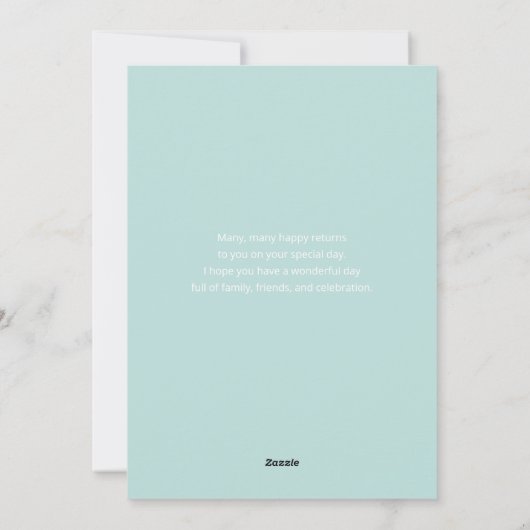 シェルウォーターのカラーハッピーバースデー シーズンカード (裏面)