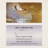 シェルエレガントフェスティバルギフト証明書 (正面&裏面)