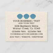 シェルエレガント名刺 コーリングカード (裏面)