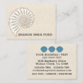 シェルエレガント名刺 コーリングカード (正面/裏面)