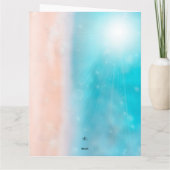 シェルエンジェルビーチ折り畳みグリーティングカード カード (裏面)