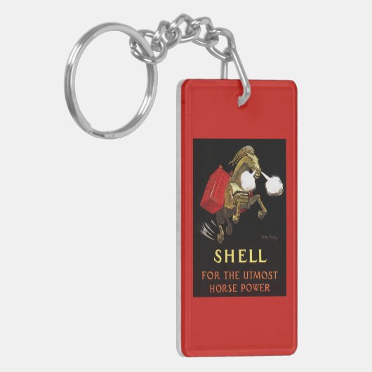 シェルオイルを持つ機械馬 キーホルダー (正面左)