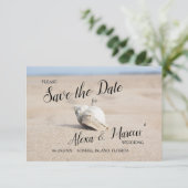 シェルオンザビーチセーブ・ザ・デート案内 招待状 (スタンド正面)