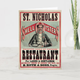 シェルカキのヴィンテージ広告 シーズンカード