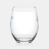 シェルカスタムビーチクルーズ懇親会休暇 ステムなしワイングラス (左)