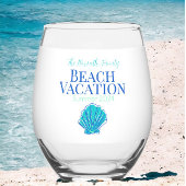 シェルカスタムビーチクルーズ懇親会休暇 ステムなしワイングラス