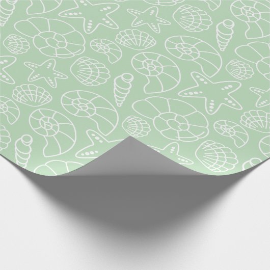 シェルクリスマス ラッピングペーパー (角)