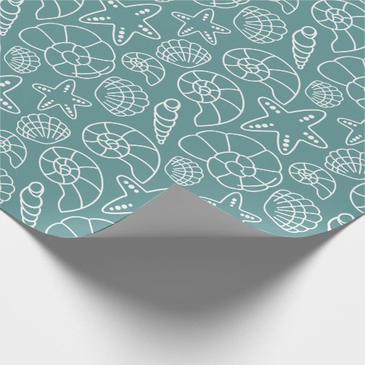 シェルクリスマス ラッピングペーパー (角)