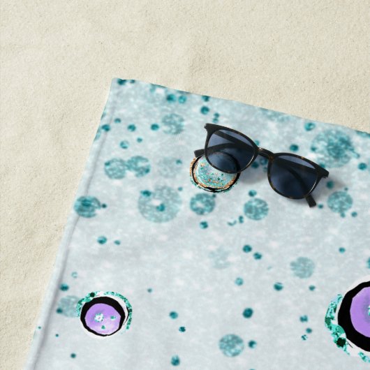 *~*シェルグリッターマーメイドウミガメ砂の城 ビーチタオル (インサイチュ)