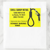 シェルサラップ小売 長方形シール (バッグ)