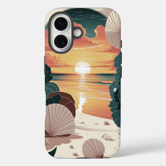 シェルサンセットビーチ Case-Mate iPhoneケース (裏面)