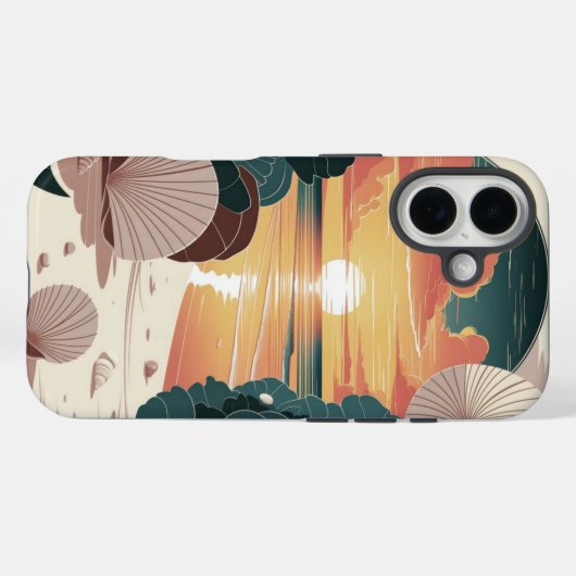 シェルサンセットビーチ Case-Mate iPhoneケース (裏面 (横))