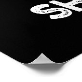 シェルショックおもしろいシーシェルプンダークBG ポスター (角)