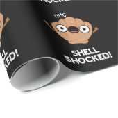 シェルショックおもしろいシーシェルプンダークBG ラッピングペーパー (ロールコーナー)