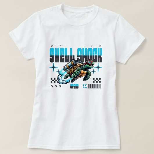 シェルショックターボ亀Tシャツ Tシャツ (デザイン正面)