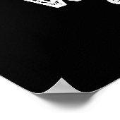 シェルシーおもしろいシェルプンダークブルーグ ポスター (角)