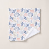 シェルシームレスパターン バスタオルセット (ウォッシュタオル)