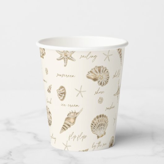 シェルスタフィッシュサンおもしろい文字砂岩ID918 紙コップ (裏面)