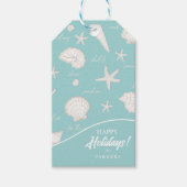 シェルスターフィッシュサンおもしろい文字アイボリーID918 ギフトタグ (正面)