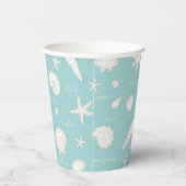 シェルスターフィッシュサンおもしろい文字アイボリーID918 紙コップ (右)