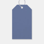 シェルスターフィッシュサンおもしろい文字ブルーID918 ギフトタグ (裏面)