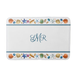 シェルストライプとバスマット バスマット