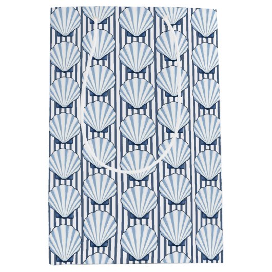 シェルストライプエレガンス！ ミディアムペーパーバッグ (正面)