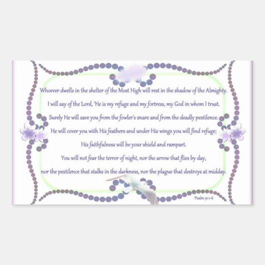 シェルターに！カード 長方形シール (正面)