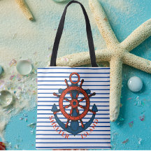 シェルターアイランド、NY船の車輪といかり ストライプの