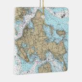 シェルターアイランドNYチャートクリ航海のスマス セラミックオーナメント (右)