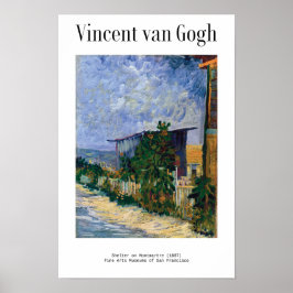 シェルターオンモンマルトル(1887)バイヴァンゴッホ ポスター