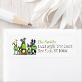 シェルタードッグオフリーシュアート™グリーンタイトル ラベル (インサイチュ)