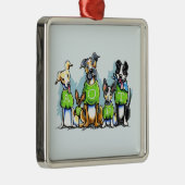 シェルタードッググリーンティーの考え採用 メタルオーナメント (右)