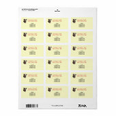 シェルタードッグ養子縁組 – ウェスタン差出人住所 ラベル (フルシート)