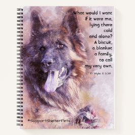 シェルターペットを飼う – ドイツのシェパード ノートブック
