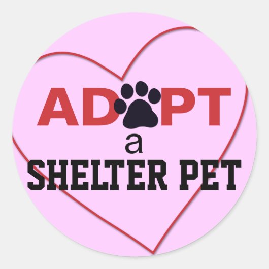 シェルターペットを飼う ラウンドシール (正面)