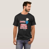 シェルター作業者及びコーヒー Tシャツ (正面フル)
