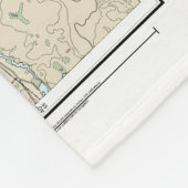 シェルター島のサウンドとペコニック湾のチャート フリースブランケット (角)