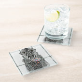 シェルター犬ガラスコースター ガラスコースター (アングル)