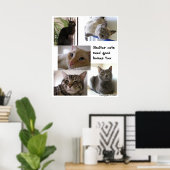 シェルター猫も良い家が必要だ ポスター (ホームオフィス)