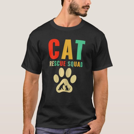 シェルター猫救助隊 Tシャツ (正面)