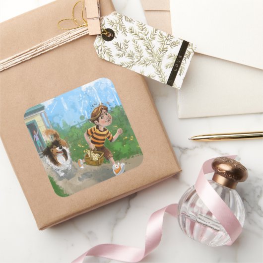 シェルダンとダイヴィーの冒険 スクエアシール (ギフト)