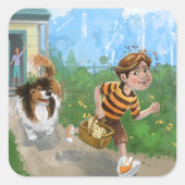 シェルダンとダイヴィーの冒険 スクエアシール (正面)