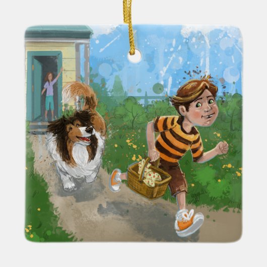 シェルダンとダイヴィーの冒険 セラミックオーナメント (正面)