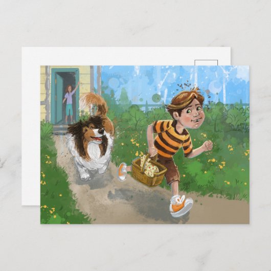 シェルダンとダイヴィーの冒険 ポストカード (正面/裏面)