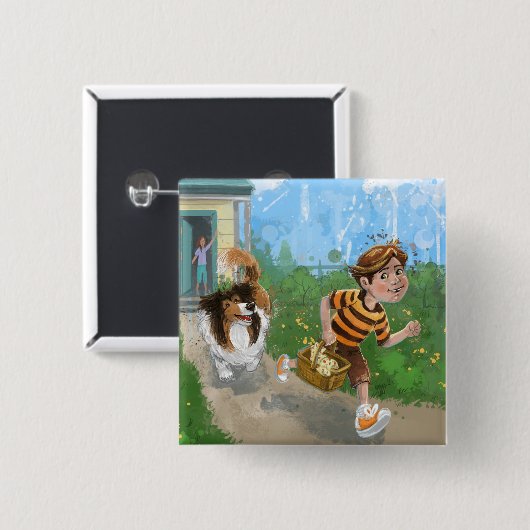 シェルダンとダイヴィーの冒険 缶バッジ (正面&裏面)