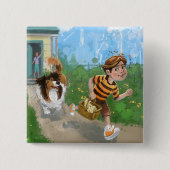 シェルダンとダイヴィーの冒険 缶バッジ (正面)