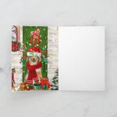 シェルティーのクリスマス カード (内部)