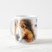 シェルティー犬ママ コーヒーマグカップ (正面左)