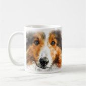 シェルティー犬ママ コーヒーマグカップ (左)